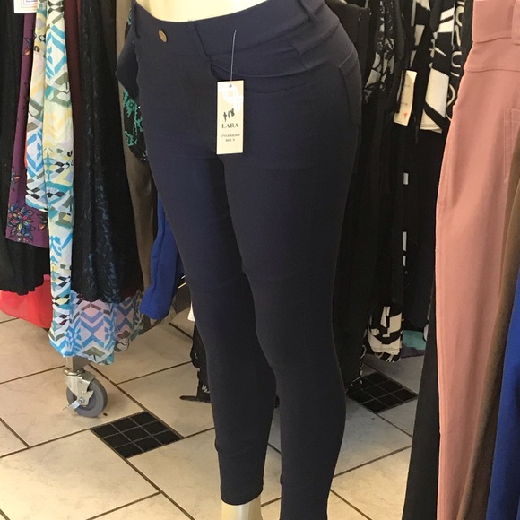 Lara Size Small blue stretch pants - Picture 6 of 8